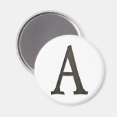 Betonmonogramm Buchstabe A Magnet (Vorderseite/Rückseite)