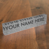 BETONPLATTE v.2 (Architekturbeschaffenheit) ~ Namensplakette (Seite)