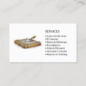 Betonservice-Profi Visitenkarte (Rückseite)