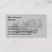 Betonstahlkarten und Mischkarten Visitenkarte (Rückseite)