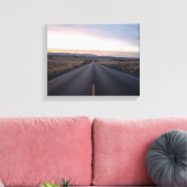 Betonstraße zwischen Steppe Leinwanddruck (Insitu (Wohnzimmer))