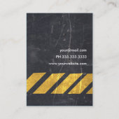 Betonstraßen-Visitenkarten Visitenkarte (Rückseite)