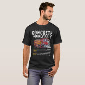Betonstündlicher Zement-Lkw-Fahrer T-Shirt (Vorne ganz)