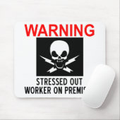 Betonte Arbeitskraft Mousepad (Mit Mouse)