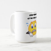 Betonte Kaffee-Tasse Kaffeetasse (Vorderseite Links)