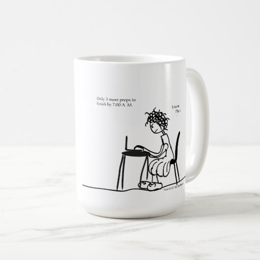 Betonte Lehrer-Tasse Kaffeetasse (VorderseiteRechts)