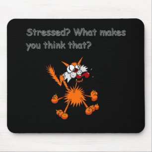 betonte MiezekatzeMausunterlage Mousepad