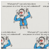 Betonter heraus Mann wenn Stoff (Nahaufnahme)