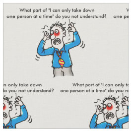 Betonter heraus Mann wenn Stoff