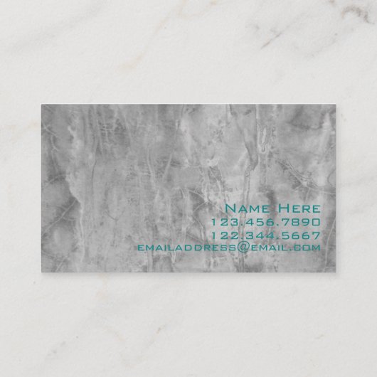 Betonung Visitenkarte (Rückseite)