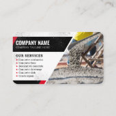 Betonverlegung, Bau, Beton Visitenkarte (Rückseite)