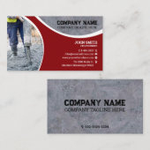 Betonverlegung, Bau, Umbau Visitenkarte (Vorne/Hinten)