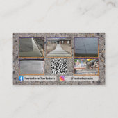 BetonVisitenkarten, modernes Design, Visitenkarte (Rückseite)