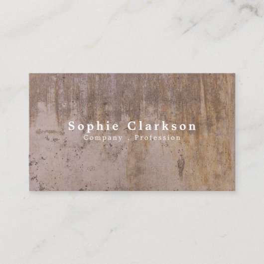 Betonwall-Effekt, rustikal Visitenkarte (Vorderseite)