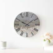 Betonwand Große Wanduhr (Zuhause)