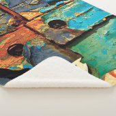 Betonwand mit abstrakter Malerei Sherpadecke (3/4)