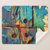 Betonwand mit abstrakter Malerei Sherpadecke (Vorderseite (Horizontal))