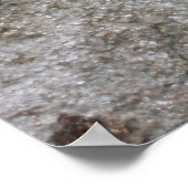 Betonwand mit Cracksabstract, Architektur, g Poster (Ecke)