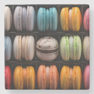 Betoverende Macarons in heerlijke felle Kleuren Steinuntersetzer