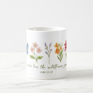 Betrachte, wie die Wildblumen wachsen Kaffeetasse