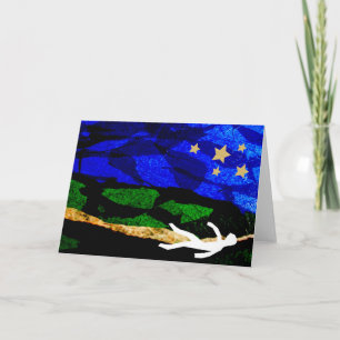 Betrachten der Sterne Notecard Karte