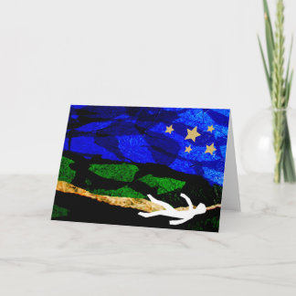 Betrachten der Sterne Notecard Karte