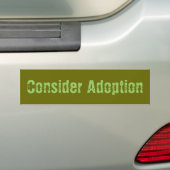 Betrachten Sie Adoption Autoaufkleber (Auf Auto)