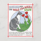 Betrachten Sie die Blume Inspiration Postcard Postkarte (Vorderseite)