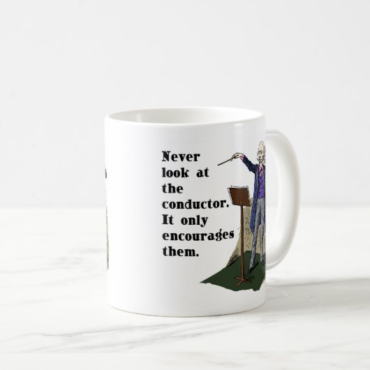 Betrachten Sie nie den Leiter Kaffeetasse (VorderseiteRechts)