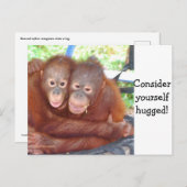 Betrachten Sie sich selbst als umarmt Postkarte (Vorne/Hinten)