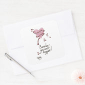 Betrachten Sie sich selbst als umarmt Quadratischer Aufkleber (Umschlag)