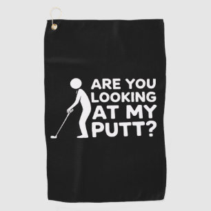 Betrachtest du meinen Putt Golf liebhaber & Golf  Golfhandtuch