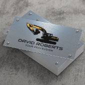 Betreiber blauer Metallkonstruktionen Visitenkarte