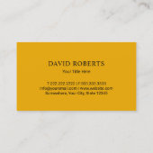 Betreiber der Pflanze des Bauauftragnehmers Visitenkarte (Rückseite)