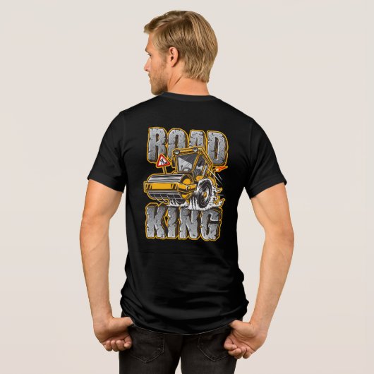 Betreiber eines Druckers für den Bau von Funny Roa Tri-Blend Shirt (Rückseite voll)