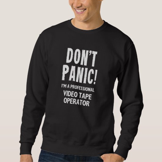 Betreiber eines Videobandbuchs 1 Sweatshirt (Vorderseite)