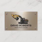 Betreiber moderner Baumaschinen Visitenkarte (Vorderseite)