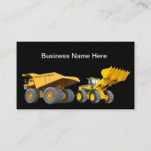 Betreiber schwerer Baumaschinen Visitenkarte (Vorderseite)