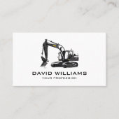 Betreiber schwerer Baumaschinen Visitenkarte (Vorderseite)