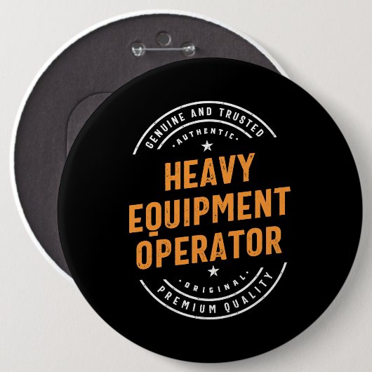 Betreiber schwerer Geräte Button (Vorne & Hinten)