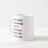 Betreiber schwerer Geräte, phantastisch Kaffeetasse (Vorderseite Links)