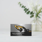 Betreiber von Baugruben für schwere Ausrüstung Visitenkarte (Stehend Vorderseite)