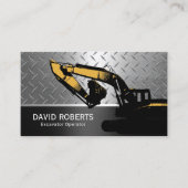 Betreiber von Baugruben für schwere Ausrüstung Visitenkarte (Vorderseite)