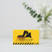 Betreiber von Baugruben für schwere Ausrüstung Visitenkarte (Stehend Vorderseite)