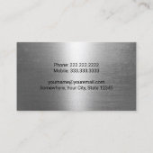 Betreiber von Pflanze für den Bau von Baggern Visitenkarte (Rückseite)