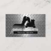 Betreiber von Pflanze für den Bau von Baggern Visitenkarte (Vorderseite)