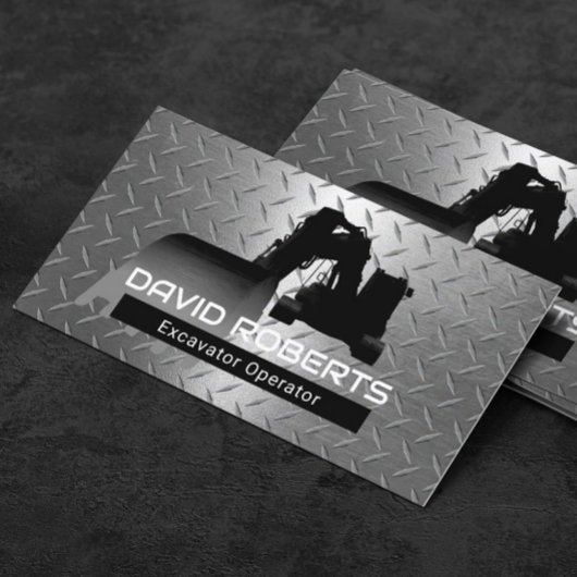 Betreiber von Pflanze für den Bau von Baggern Visitenkarte