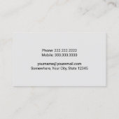 Betreiber von Pflanze für den Bau von Baggern Visitenkarte (Rückseite)