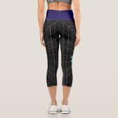 BETRETE DEN GRID-LEERRAUM CAPRI LEGGINGS (Rückseite)