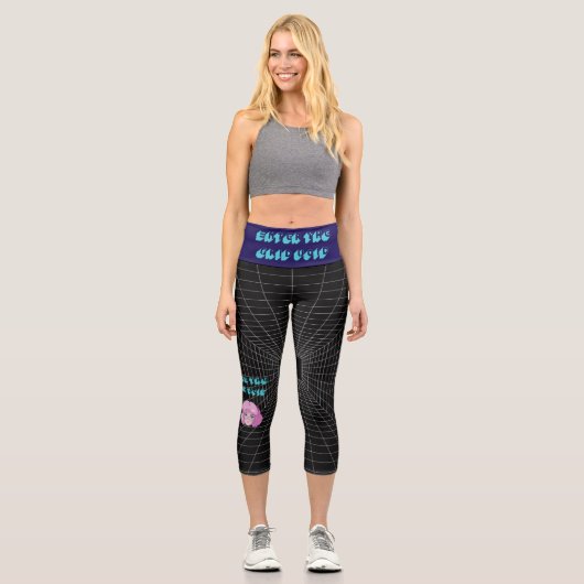 BETRETE DEN GRID-LEERRAUM CAPRI LEGGINGS (Vorderseite)